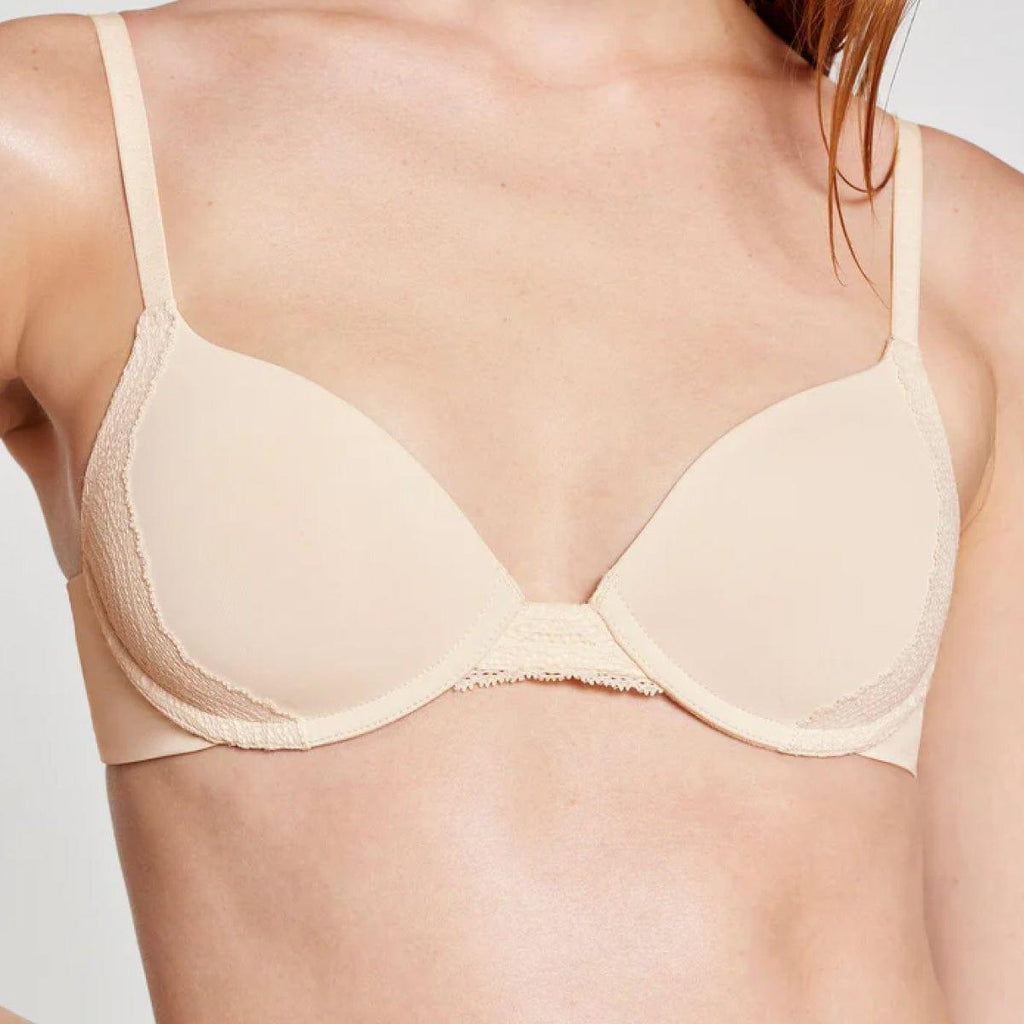 Lace Lift Up Bra Sand - WearPear