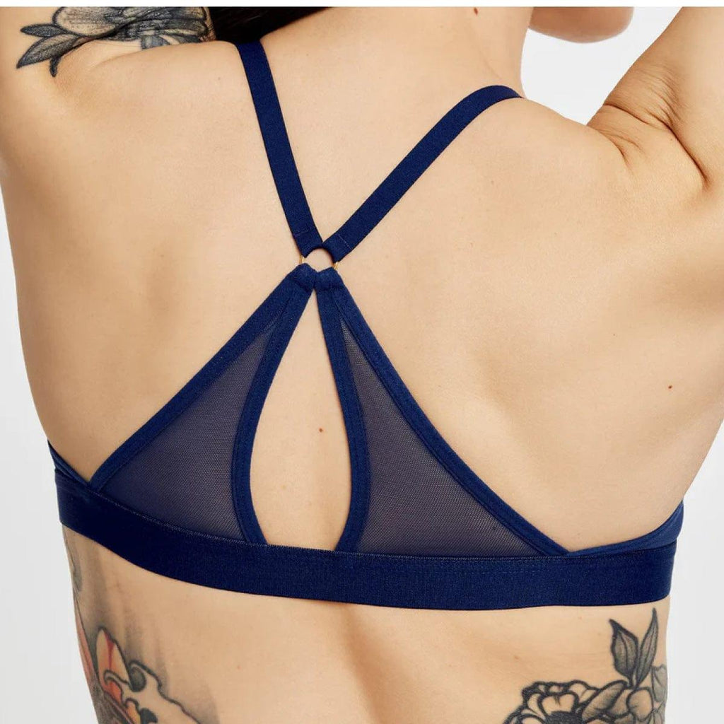 Ultimate Racerback T-Shirt Bra Navy - WearPear